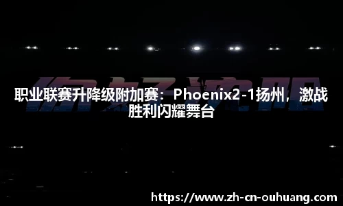 职业联赛升降级附加赛:Phoenix2-1扬州,激战胜利闪耀舞台